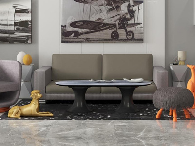  美克家居旗下品牌未来纪三人沙发 意式极简 多元工艺与材质跨界混搭 尽显时尚变幻感
