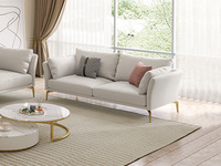 慕梵希 轻奢风格 奶油风 耐刮易清洗 超柔科技布 高品质天然蓬松羽绒靠包 实木框架 高弹舒适 羽毛白 双人位沙发