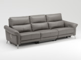芝华仕 旗舰款 现代简约  真皮电动功能沙发 双电动功能位 暖灰色 三人位沙发（此产品有短途物流费）
