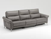 芝华仕 旗舰款 现代简约  真皮电动功能沙发 双电动功能位 暖灰色 三人位沙发（此产品有短途物流费）