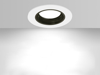  现代简约 6088防眩筒灯 压铸铝 2.5寸 白边 色温6500K 功率7W（含光源）