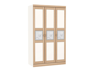  原木风格 纯实木 环保健康 三门衣柜