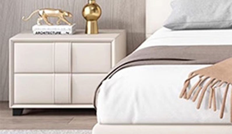 卡琪朵 奶油风 皮艺 床头柜