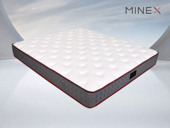 【现货】寐MINEX 梦洁高端床上用品 乐享系列 进口天然乳胶 邦尼尔连锁弹簧 45D高回弹海绵 有机中空纤维棉 25CM 1.2*2.0米床垫