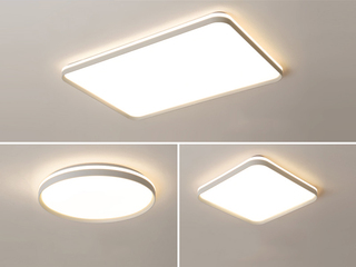 【包邮】 现代简约风格 铁艺+亚克力 客厅卧室系列 全屋套餐D2422-两室一厅-三色 哑白 吸顶灯（内蒙古，新疆，西藏，青海，甘肃、宁夏等地区不包邮 运费请咨询客服