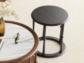 梵木悦语 中古风 进口红斑马 质感柔润纹理自然 设计感开放式留白展示层 角几（仅含角几）