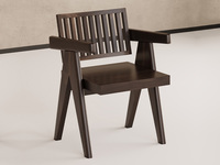 一方茶居 宋式 主椅 进口胡桃木框架 新中式 茶椅