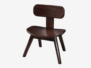  新中式 进口乌金木 纹理自然温润 弧度设计贴合人体曲线 稳固实木腿 A款 休闲凳