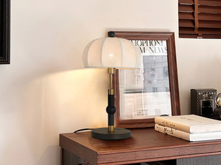 【包邮】 宋式美学风格 白蜡木+铝材+布艺灯罩 客厅卧室中古系列 实木LT8005-黑色-三色 黑色 台灯(含光源 E27)（内蒙古，新疆，西藏，青海，甘肃、宁夏等地区不包邮 运费请咨询客服)