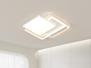 【包邮】 现代简约 铁+亚克力 客厅卧室系列 全屋套餐XY0268白-两室一厅-离线语音+遥控 白色 两室一厅(含光源 LED贴片)（内蒙古，新疆，西藏，青海，甘肃、宁夏等地区不包邮 运费请咨询客服）