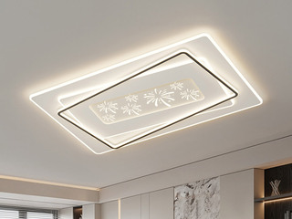 【包邮】 现代简约 铁+亚克力 客厅卧室系列 全屋套餐XY0117C黑-两室一厅-三色变光 黑色 两室一厅(含光源 LED贴片)（内蒙古，新疆，西藏，青海，甘肃、宁夏等地区不包邮 运费请咨询客服）