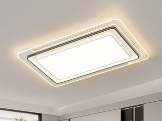 【包邮】 现代简约 铁+亚克力 客厅卧室系列 全屋套餐XY0221黑-两室两厅-离线语音+遥控 黑色 两室两厅(含光源 LED贴片)（内蒙古，新疆，西藏，青海，甘肃、宁夏等地区不包邮 运费请咨询客服）