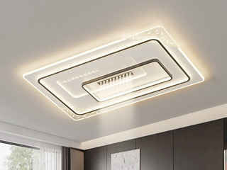 【包邮】 现代简约 铁+亚克力 客厅卧室系列 全屋套餐XY0226黑-两室一厅-离线语音+遥控 黑色 两室一厅(含光源 LED贴片)（内蒙古，新疆，西藏，青海，甘肃、宁夏等地区不包邮 运费请咨询客服）