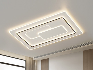 【包邮】 现代简约 铁+亚克力 客厅卧室系列 全屋套餐XY0223黑-两室一厅-离线语音+遥控 黑色 两室一厅(含光源 LED贴片)（内蒙古，新疆，西藏，青海，甘肃、宁夏等地区不包邮 运费请咨询客服）