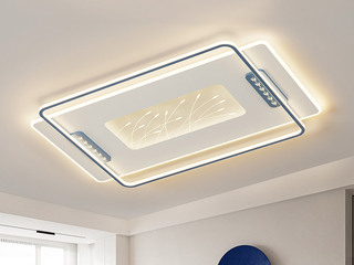 【包邮】 现代简约 铁+亚克力 客厅卧室系列 全屋套餐XY0219蓝-两室一厅-三色变光 蓝色 两室一厅(含光源 LED贴片)（内蒙古，新疆，西藏，青海，甘肃、宁夏等地区不包邮 运费请咨询客服）