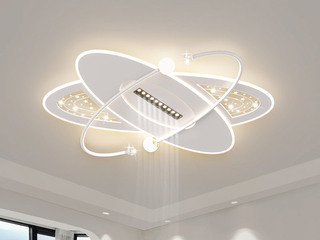 【包邮】 现代简约 铁+亚克力 客厅卧室系列 全屋套餐XY0199白-两室一厅-三色变光 白色 两室一厅(含光源 LED贴片)（内蒙古，新疆，西藏，青海，甘肃、宁夏等地区不包邮 运费请咨询客服）