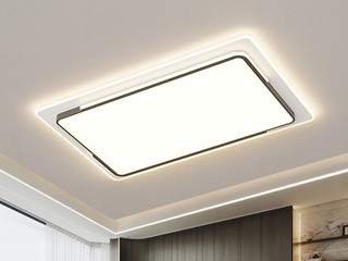 【包邮】 现代简约 铁+亚克力 客厅卧室系列 全屋套餐XY0188黑-两室两厅-离线语音+遥控 黑色 两室两厅(含光源 LED贴片)（内蒙古，新疆，西藏，青海，甘肃、宁夏等地区不包邮 运费请咨询客服）