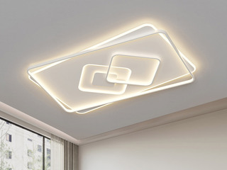 【包邮】 现代简约 铁+亚克力 客厅卧室系列 全屋套餐XY0180白-两室一厅-离线语音+遥控 白色 两室一厅(含光源 LED贴片)（内蒙古，新疆，西藏，青海，甘肃、宁夏等地区不包邮 运费请咨询客服）