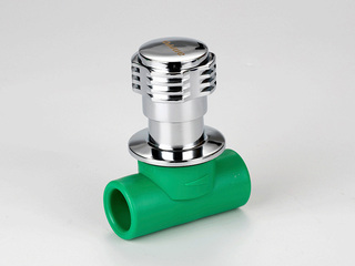 PP-R彩色水管 暗装快开截止阀 规格20 数量60只/箱 绿色