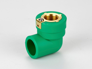 PP-R彩色水管 等电位内丝弯头 规格25*1/2 数量192个/箱 绿色