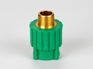 PP-R彩色水管 外螺纹直接 规格20*1/2 数量240个/箱 绿色