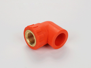 PP-R彩色水管 内螺纹弯头 规格20*1/2 数量240个/箱 橙色