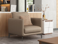 纳德威 现代简约风格 优质耐磨科技布面料 稳固实木框架 布艺沙发 单人沙发