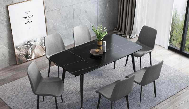 瑞庭 极简风格  优质皮艺 软包餐椅（单把价格 需双数购买 单数不发货）