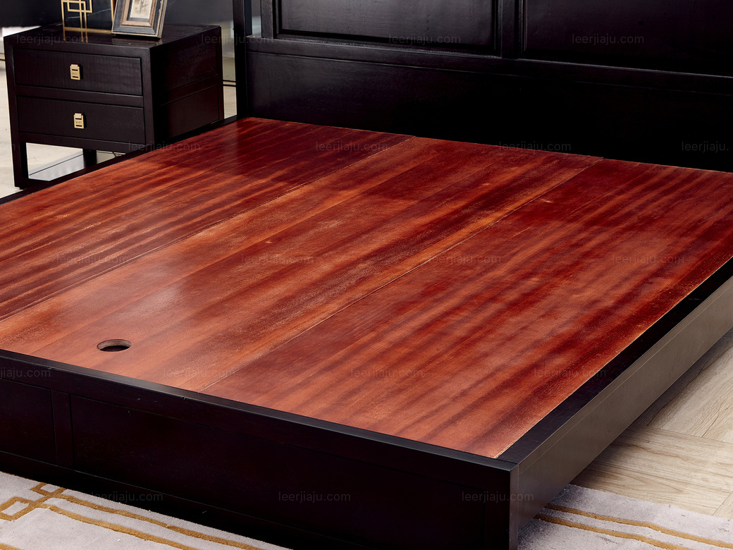 墨舍 新中式 东南亚进口红檀木 w972 1.5米床