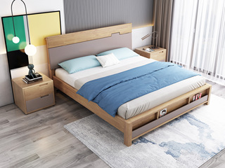  北欧风格 泰国进口橡胶木 松木床板条 1.8*2.0米床