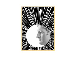  晶瓷+铝合金框 晶瓷画