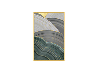  晶瓷+铝合金框 晶瓷画