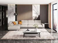 卡罗亚 极简风格 高弹舒适 优质科技布 1+3+右贵妃 沙发组合