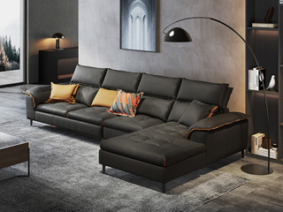  现代简约  超柔舒适 优质科技布面料 1+3+左贵妃 转角沙发