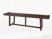 匠品名居 新中式 乌金木 JRZS-1001-床尾凳
