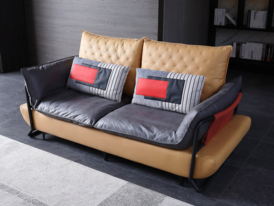  现代简约 科技布 亲肤舒适 双人沙发
